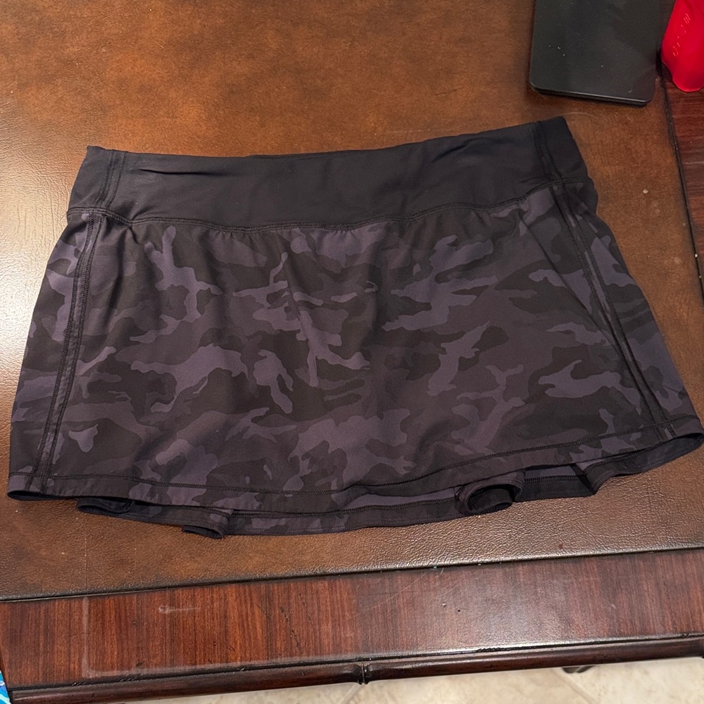 lululemon athletica Black Camo Skort